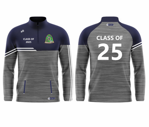 St Cuanas class of 2025 half zip top