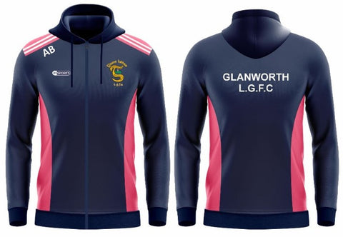 Glanworth Ladies Full Zip Hoody Pink
