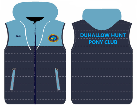 Duhallow Hunt Pony Club Padded Gilet