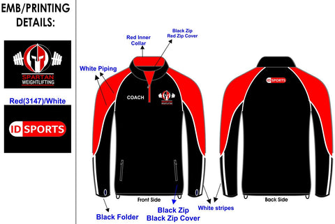Spartan Weightlifting Coach 1/4 zip tops