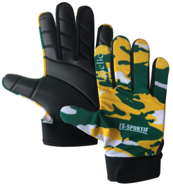Camo football top gloves