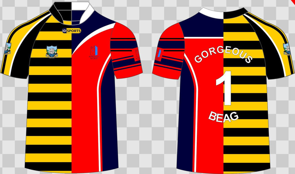 Half & Half Jerseys with name and numbers