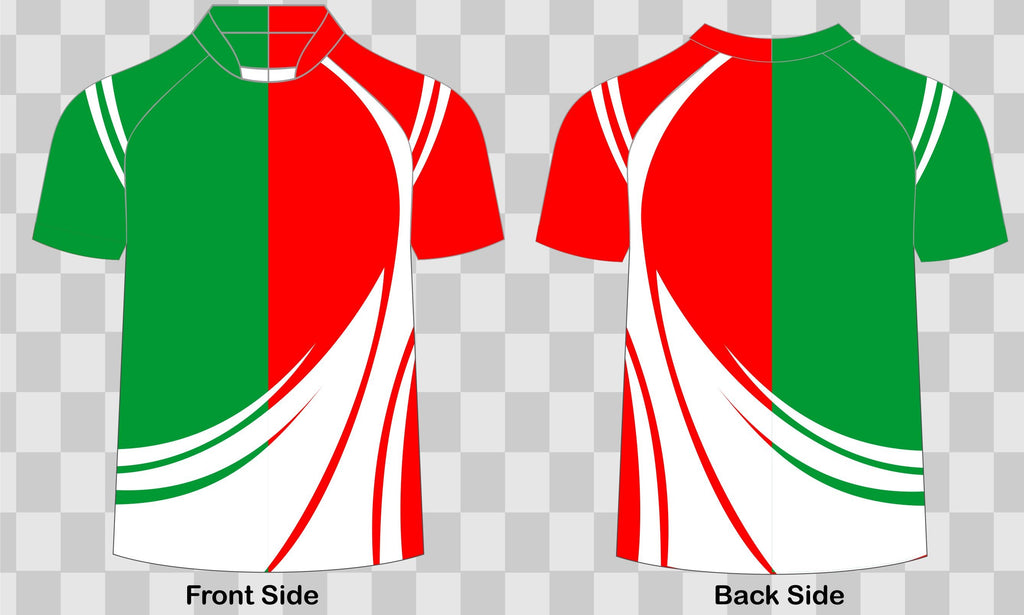 Half & Half Jerseys with name and numbers