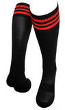Black and red socks midi & regular length