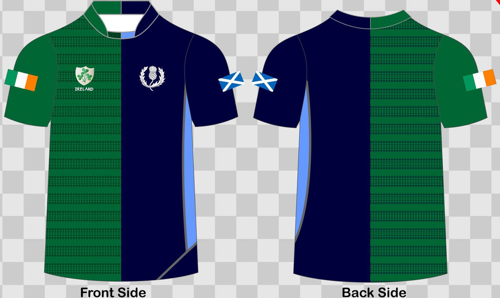 Half & Half Jerseys with name and numbers
