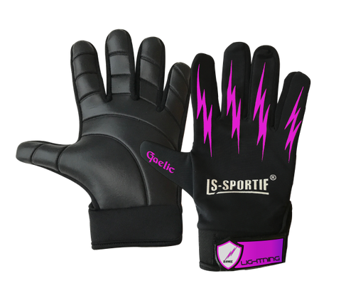 LS Sportif Lightning gaa Football Glove black/Pink