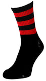 Black and red socks midi & regular length