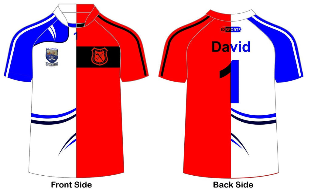 Half & Half Jerseys with name and numbers
