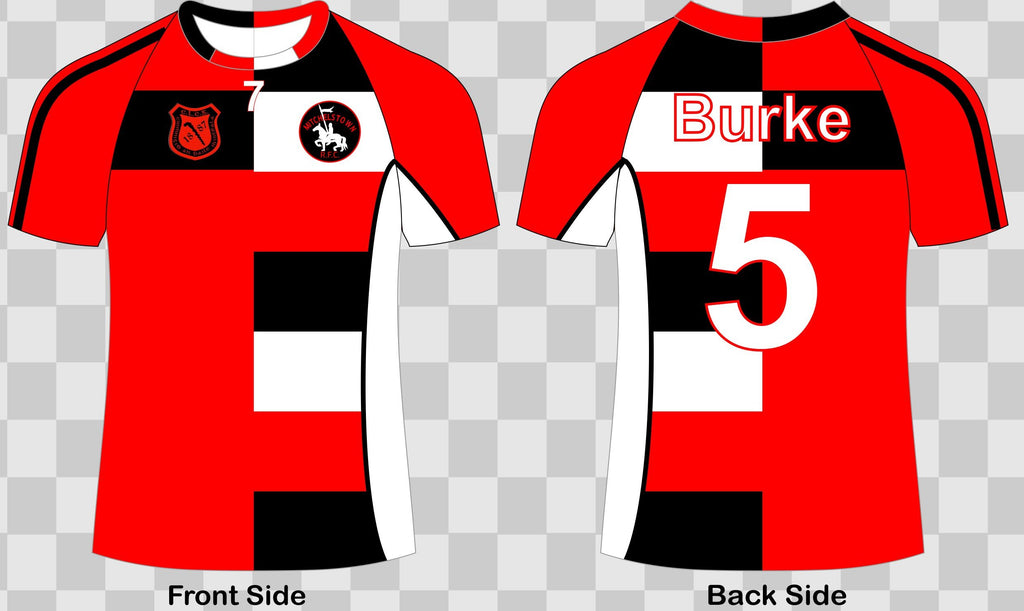 Half & Half Jerseys with name and numbers