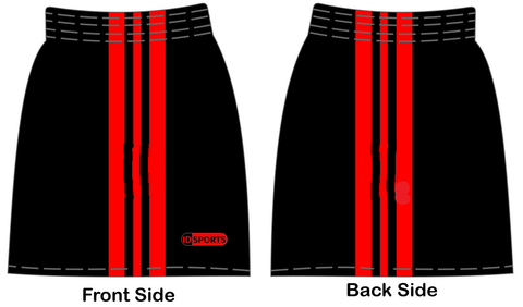 Black and red GAA Shorts